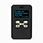 front view of the WEX W8008, the world‘s thinnest IP67 alphanumeric pager, on a white background.
